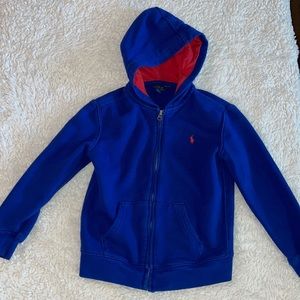 Boys Royal blue Polo Ralph Lauren jacket